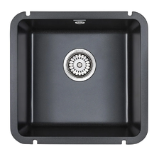 Мойка кухонная Paulmark Unter PM204543-BL, 45.5 см, кварцевая, черный