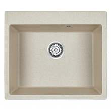 Мойка кухонная Paulmark Kante PM106052-BE, 60 см, кварцевая, бежевый