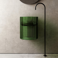 Раковина Abber Kristall AT2704Emerald, 42 см, подвесная, с донным клапаном, цвет зеленый