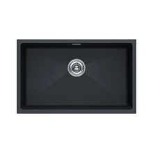 Мойка кухонная Paulmark Lumi LU74-AN, 74 см, искусственный камень, цвет антрацит