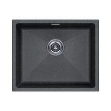 Мойка кухонная Paulmark Lumi LU55-DG, 55 см, искусственный камень, цвет графит