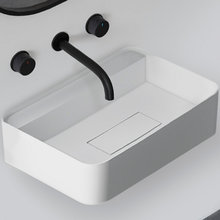 Раковина Abber Stein AS2626, 50 см, подвесная, искусственный камень, цвет белый матовый