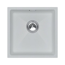 Мойка кухонная Paulmark Lumi LU45-WH, 45 см, искусственный камень, цвет белый