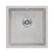 Мойка кухонная Paulmark Lumi LU45-BE, 45 см, искусственный камень, цвет бежевый