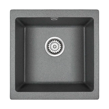 Мойка кухонная Paulmark Gera PM104546-DG, 45 см, кварцевая, графит