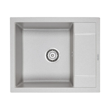 Мойка кухонная Paulmark Optimum PM216050-GR, 60 см, кварцевая, серый