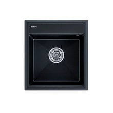 Мойка кухонная Paulmark Stepia-460 PM114651-BLM, 46 х 51 см, кварцевая, черный металлик