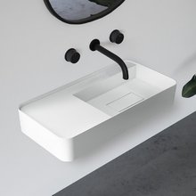 Раковина Abber Stein AS2627-1.2, 120 см, подвесная, искусственный камень, цвет белый матовый