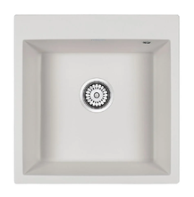 Мойка кухонная Paulmark Praktisch PM105152-WH, 51 см, кварцевая, белый