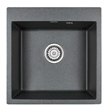 Мойка кухонная Paulmark Praktisch PM105152-DG, 51 см, кварцевая, графит