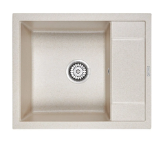 Мойка кухонная Paulmark Optimum PM216050-BE, 60 см, кварцевая, бежевый