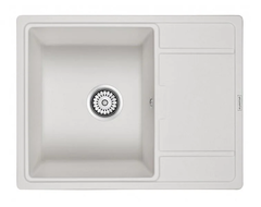 Мойка кухонная Paulmark Flugen PM216550-WH, 65 см, кварцевая, белый