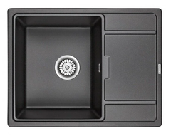 Мойка кухонная Paulmark Flugen PM216550-BL, 65 см, кварцевая, черный