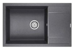 Мойка кухонная Paulmark Flugen PM317850-DG, 78 см, кварцевая, графит