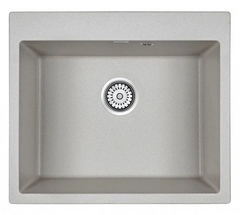 Мойка кухонная Paulmark Kante PM106052-GR, 60 см, кварцевая, серый