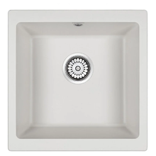 Мойка кухонная Paulmark Gera PM104546-WH, 45 см, кварцевая, белая