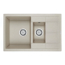 Мойка кухонная Paulmark Feste PM237850-BE, 77.5 см, кварцевая, бежевый