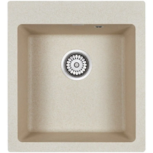 Мойка кухонная Paulmark Kante PM104651-BE, 46.5 см, кварцевая, бежевый