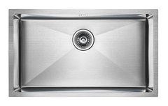 Мойка кухонная Paulmark Gerberg PM257444-BS, 74 см, брашированная нержавеющая сталь