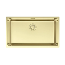 Мойка кухонная Paulmark Yuni YU76-LG, 76 см, нержавеющая сталь, PVD покрытие, цвет золото светлое