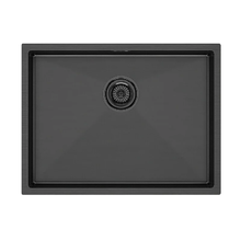 Мойка кухонная Paulmark Next-580 PM215844-GM, вороненая сталь