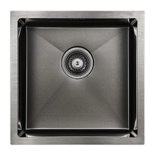 Мойка кухонная Paulmark Gerberg PM254444-GM, 44 см, вороненая сталь