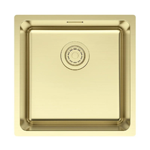 Мойка кухонная Paulmark Yuni YU44-LG, 44 см, нержавеющая сталь, PVD покрытие, цвет золото светлое