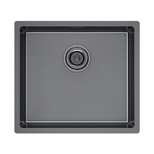 Мойка кухонная Paulmark Lassan LA49-GM, 49 см, нержавеющая сталь, PVD покрытие, цвет вороненая сталь