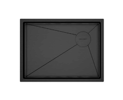 Мойка кухонная Paulmark Next-Skew-580, PM885844-GM, вороненая сталь