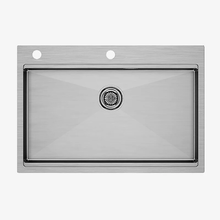 Мойка кухонная Paulmark Vast-Pro PM707551-BS, 75 х 51 см, брашированная нержавеющая сталь