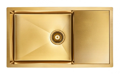 Мойка кухонная Paulmark Wing PM217844-BG, 78 см, брашированное золото