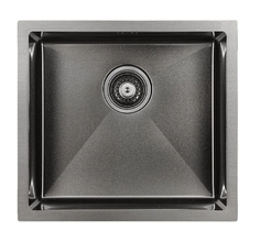 Мойка кухонная Paulmark Marx PM254844-GM, 48 см, вороненая сталь