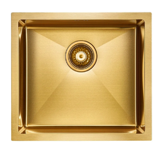 Мойка кухонная Paulmark Marx PM254844-BG, 48 см, брашированное золото