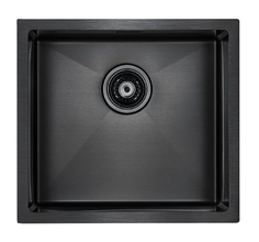 Мойка кухонная Paulmark Weser PM804844-GM, 48 см, вороненая сталь