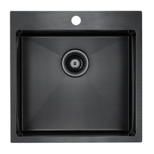 Мойка кухонная Paulmark Velten PM905151-GM, 51 см, вороненая сталь