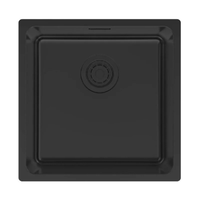 Мойка кухонная Paulmark Yuni YU44-MBN, 44 см, нержавеющая сталь, PVD покрытие, цвет черный матовый