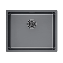 Мойка кухонная Paulmark Lassan LA54-GM, 54 см, нержавеющая сталь, PVD покрытие, цвет вороненая сталь