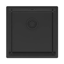 Мойка кухонная Paulmark Lassan LA44-MBN, 44 см, нержавеющая сталь, PVD покрытие, цвет черный матовый