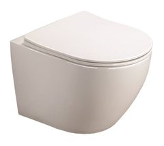 Подвесной безободковый унитаз Azario Grado AZ-0046 SP, крышка микролифт, белый