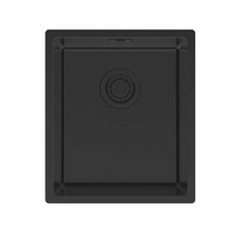 Мойка кухонная Paulmark Lassan LA38-MBN, 38 см, нержавеющая сталь, PVD покрытие, цвет черный матовый