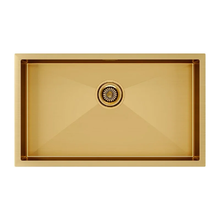 Мойка кухонная Paulmark Gerberg PM257444-BG, 74 см, нержавеющая сталь, PVD покрытие, цвет брашированное золото