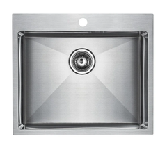 Мойка кухонная Paulmark Isar PM805951-BS, 59 см, брашированная нержавеющая сталь