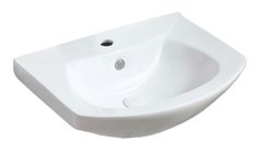 Раковина Azario 64.5 см подвесная, с переливом, 1 отверстие, белый, AZ-4196