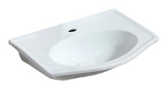 Раковина Azario 51.5 см подвесная, без перелива, 1 отверстие, белый, AZ-405