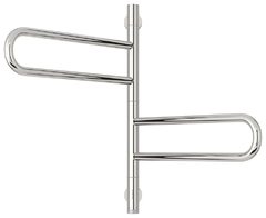 Полотенцесушитель электрический Сунержа Парео 4.0, ширина 55 см высота 60 см, 2 поворотные секции, хром, 00-0823-0567