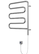 Полотенцесушитель электрический Terminus Ш-образный, 4620768883958, ширина 48 см, высота 65 см, поворотный, цвет хром