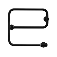 Полотенцесушитель электрический Energy E chrome G1 EETR00EG100000R905M, ширина 50 см, высота 45 см, цвет черный матовый