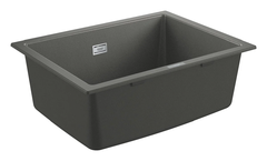 Мойка кухонная из искусственного гранита Grohe K700U 31655AT0, 61 x 46 см, с корзинчатым вентилем и сливным гарнитуром, серый гранит