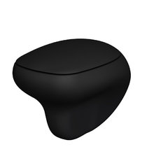 Подвесной унитаз Ambassador Diamond 123T20201R, безободковый, цвет черный матовый