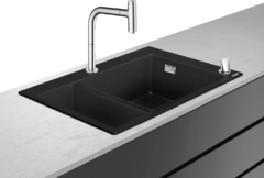 Комплект Hansgrohe 180 x 450, C51-F635-09, смеситель хром с кухонной мойкой